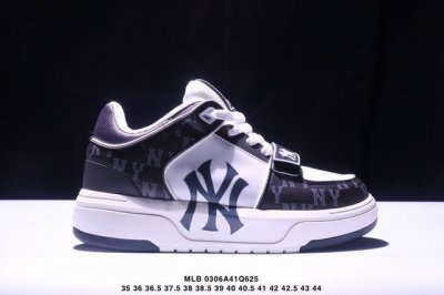 180 Mlb Chunky Liner Mid Denim 厚底低帮运动休闲鞋 Ny印花限定 牛皮材质 真标带半码 Size:35-44码 Xm0306Q62