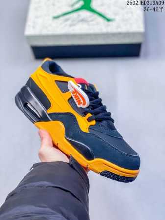 Jordan Air Jordan 4 Rm“Bruce Lee”舒适百搭防滑耐磨低帮复古篮球鞋男女同款黑黄红 尺码：36-46半 编码：02Jhd319A09 - 点击图像关闭