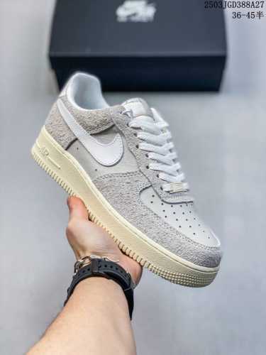 160公司级带半码 af1耐克 Nike Air Force 1 ‘07 Low 空军一号 厚底增高百搭运动板鞋 原楦头原纸板 打造纯正空军版型，专注外贸渠道
