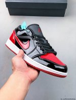公司级头层 耐克Nike Air Jordan 1 Low Aj1 乔1 低帮潮流运动休闲板鞋 Aj1 低帮拼接 完美版型真头层牛皮# 内置缓震气垫 原鞋开模