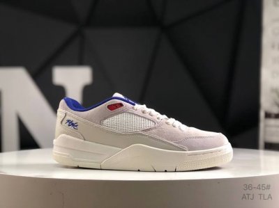 真标带半码 耐克 Who Decides War X Nike Jordan Flight Court Ate 搭防滑耐磨 低帮 耐克复古篮球鞋 货号:Hf32