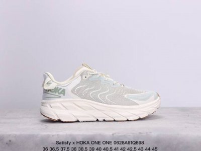 公司级satisfy X Hoka One One 百搭舒适防滑 低帮跑步鞋 货号:1143450 尺码:36 36.5 37.5 38 38.5 39 40