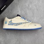 本地 核心私 Travis Scott X Fragment Design X Air Jordan 1 Low Og Sp Aj1 Un联名 米蓝英文勾 低帮