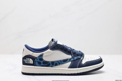 公司级Aj1倒勾Travis Scott X Air Jordan 1 ” Reverse Mocha “ Aj1乔1 Ts 闪电 联名倒钩 低帮文化篮球鞋 完