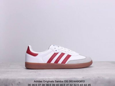 真标阿迪达斯三叶草adidas Originals Samba Og 桑巴舞系列绅士德训足球风百搭低帮休闲运动板鞋 货号:Ie3437 尺码:36 36.5 3