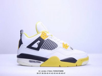 真标Air Jordan 4 Retro 迈克尔 乔丹AJ4代中帮复古休闲运动文化篮球鞋 货号:AQ9129-101 尺码:36-47 XM1029Q898