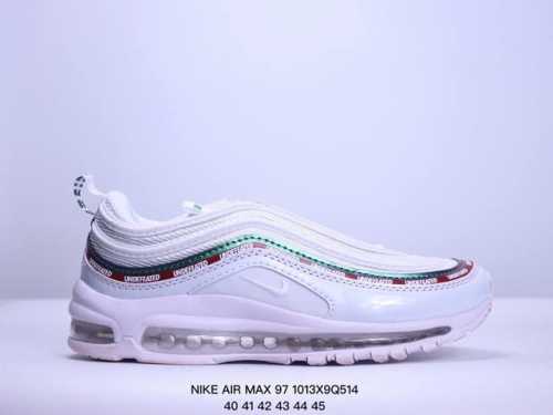 耐克nike休闲鞋 经典 气垫 Air Max 97 子弹气垫低帮运动鞋。Air Max '97 运动跑鞋以流线型鞋身和卓越科技为热爱运动的你造就全方位防护，强