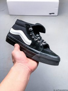 公司级硫化底！万斯Vans Sk8-Mid Slim 中帮时尚运动休闲滑板鞋 0414190T26