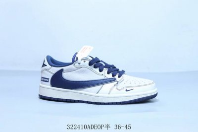 310 乔丹Air Jordan 1 Low Aj1 乔1低帮复古文化休闲运动篮球鞋倒勾 货号 Xz2268-001 322410Adeop半 36-45