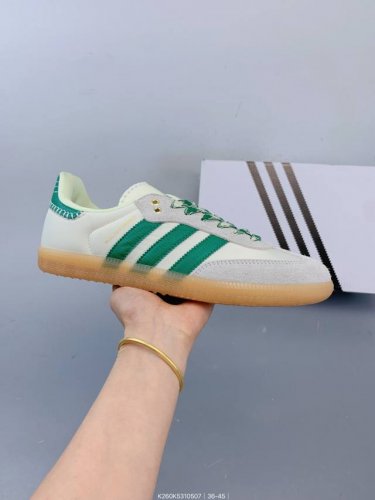 阿迪达斯 三叶草Adidas Originals Samba Og Black 75 Anniversary 桑巴舞系列绅士德训足球风百搭低帮休闲运动板鞋 Si