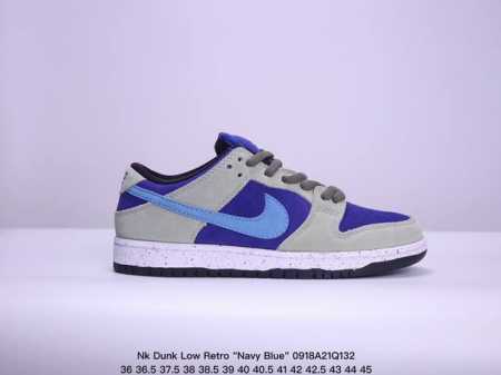 Nk Dunk Low Retro Navy Blue 紫金白 Sb低帮休闲板鞋 配色设计上延续系列代表性的全皮革风范，并贯穿大面积白色饰块构建清爽底座。细节处 - 点击图像关闭
