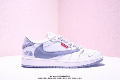 310 Travis Scott X Fragment Design X Jordan Air Jordan 1 Low Og Sp “北面联名——钢铁灰” 多