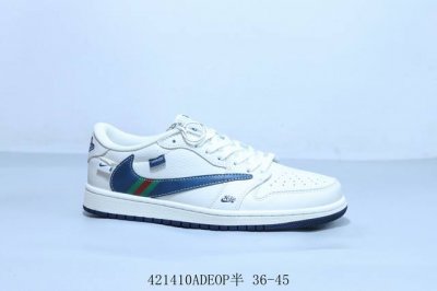 乔丹Air Jordan 1 Low Aj1 乔1低帮复古文化休闲运动篮球鞋 倒勾 货号 Xs-027 421410Adeop半 36-45