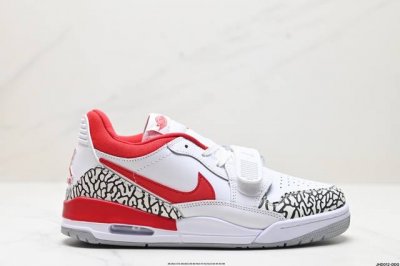 公司级三合一最强合体，多种新配色回归耐克nike Air Jordan Legacy 312 Low”White Grey Fog Blue Red“乔丹最强三