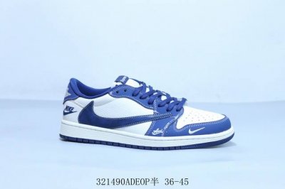 310 乔丹Air Jordan 1 Low Aj1 乔1低帮复古文化休闲运动篮球鞋 倒勾 货号 Xs2024-022 321490Adeop半 36-45
