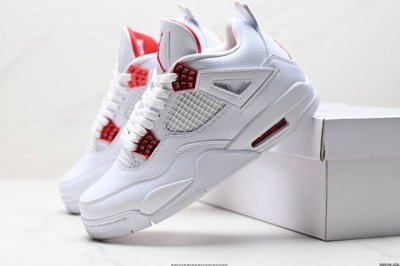 公司级Nike Air Jordan 4 Retro 耐克迈克尔 乔丹Aj4代中帮复古休闲运动文化篮球鞋 原厂材料Tpu超Q弹网格材质 缜密拉帮及中底钢印细节