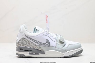 公司级Nike Jordan Legacy 312 Low Glacier Blue BNK 迅猛闪电 潮流渐变 防滑耐磨防水 低帮 复古定制篮球鞋 货号:FV