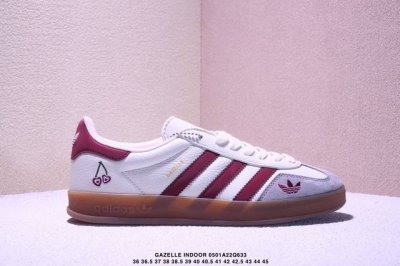 公司级Adidas Originals Gazelle Indoor Indoor Lv T头鞋 防滑耐磨轻便 低帮 板鞋 男女同款 白绿 以柔软的皮革鞋面搭配