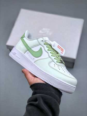 Nike Air Force 1 07 Lv8 Matcha Language 空军一号经典低帮百搭休闲运动板鞋“皮革白绿抹茶花语” 男女鞋真标半码制#原楦原纸 - 点击图像关闭