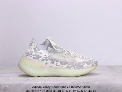 公司级adidas Yeezy Boost 380 V3椰子380系列 侃爷联名限定v3 中底 Boost 也确实如造型一样，厚度有大幅提升，缓震感更强，并且前