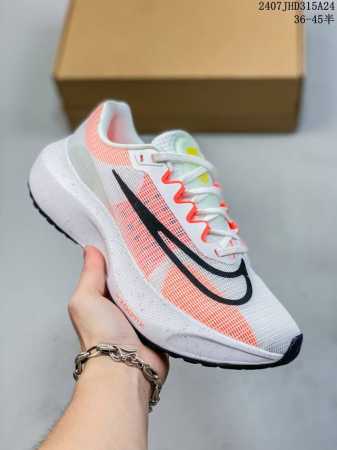 Nike Zoom Fly 5 舒适运动 防滑耐磨 低帮 跑步鞋 男女款 白色 Nike Zoom Fly 5男子跑步鞋匠心采用耐穿设计，致力于缩小周末训练跑鞋 - 点击图像关闭