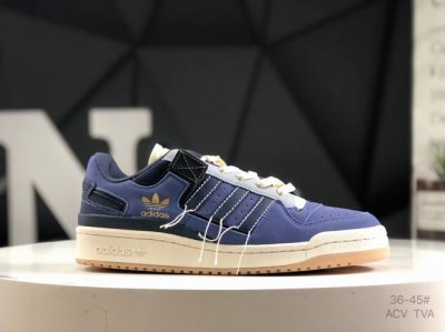 真标带半码 阿迪达斯 Adidas Originals Forum 84 Low 阿迪 新款 低帮百搭潮流休闲运动板鞋 以复古篮球鞋的外形为基础，采用皮革拼接，