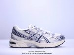 公司级asics Gel-1 复古单品 公司级asics Gel-1 系列低帮复古休闲运动慢跑鞋 白银深蓝 货号： 1A256-400 尺码：36 37 37.