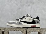 Travis Scott X Fragment Design X Air Jordan 1 Low Og Sp Aj1 斯图西联名-黑勾双拼抽绳 低帮文化休闲板