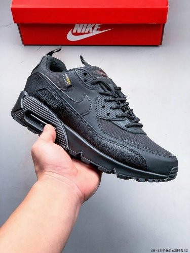 公司级！耐克 Wmns Nike Air Max 90 Oreo 半掌气垫全皮复古运动休闲慢跑鞋 0416289X32