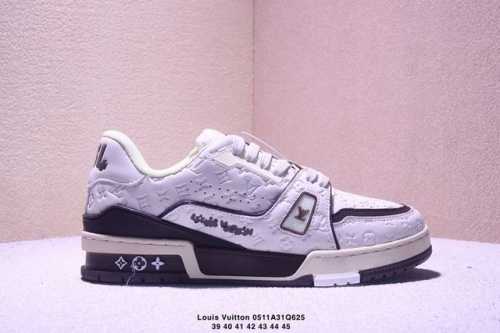真标全新Lv路易威登Louis Vuitton Trainer Sneaker Low休闲运动文化百搭板鞋 尺码:39-45 Xm0511Q625