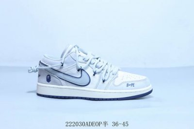 乔丹Air Jordan 1 Low Aj1 乔1低帮复古文化休闲运动篮球鞋绑带 2 30Adeop半 36-45
