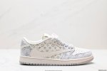 公司级travis Scott X Fragment Design X Jordan Air Jordan 1 Low Og Sp Aj1 乔1 Lv联名-牛仔