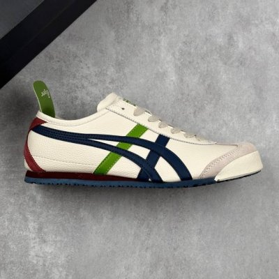 本地 核心私 公司级Onitsuka Tiger Mexico 66 阿斯克斯 鬼冢虎 低帮减震支撑低帮运动休闲鞋 这款鞋由皮革制成，具有鞋跟交叉加固设计，可提