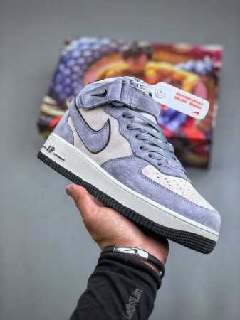 Nike Air Force 1'07 Mid 浅蓝麂皮 空军一号中帮休闲板鞋 Cg9904-104 #原厂麂皮 原楦原纸板 纯正版型 正品nfc感应芯片 高清 - 点击图像关闭