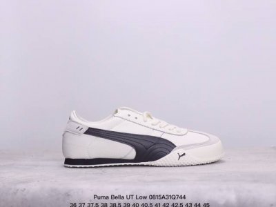 新款出货！彪马puma Bella Ut Low 贝拉ut系列低帮薄底德训复古风经典百搭休闲慢跑鞋“皮革米白黑”402186 01 尺码：36-45 半 xm0
