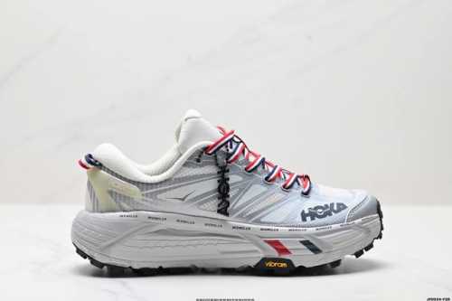 公司级Hoka One One Mafate Speed 2 Low 轻量低帮户外越野跑鞋 户外山脉越野轻量运动跑鞋 鞋面用轻的无缝架构 鞋带用了弹性不易松脱的