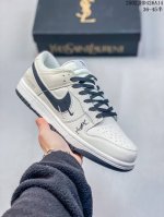Nike Sb Dunk Low 圣罗兰联名灰蓝 性价比天花板 尝鲜先行版 原装头层材料 独家版型蒸餾加工 帶來的是更好的视觉和脚感体验 大厂纯原品质出货 清洁