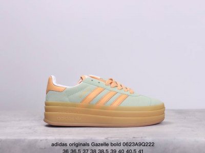 Adidas Originals Gazelle Bold 防滑轻便低帮板鞋女款 Xm0623Q222