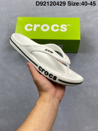 Crocs拖鞋卡骆驰面包人字拖女鞋户外夹脚拖鞋男沙滩鞋尺码 40-45 D9 429