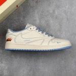 本地 核心私 Travis Scott X Fragment Design X Air Jordan 1 Low Og Sp Aj1 乔1 斯图西联名 米蓝火焰