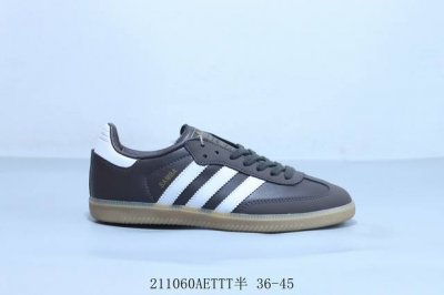 130 阿迪达斯三叶草Adidas Originals Samba Vegan Og”Spd“桑巴舞系列绅士德训足球风百搭低帮休闲运动板鞋 211060Aett
