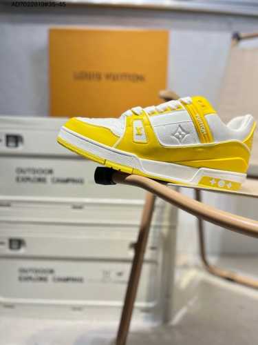 广东原厂 Louis Vuitton 路易威登 Lv Trainer 低帮休闲板鞋 海淘代购同渠道品质 高端零售 外贸充正专供 原版购入开发 Zp级全套包装 完