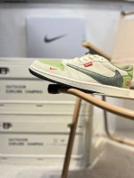 公司级头层皮Supreme X 乔丹Air Jordan 1 Low Aj1低帮系列篮球鞋 官方同步配色 原装级产物 #拒绝公底 立体鞋型 细节完美 高清洁度D