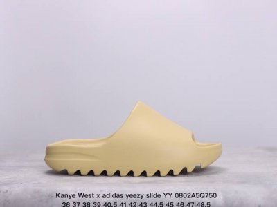 kanye West X Adidas Yeezy Slide Yy新款椰子拖鞋男女网红情侣外穿潮室外夏季一字拖沙滩拖 椰子拖鞋 侃爷再度联乘采用eva泡棉式一