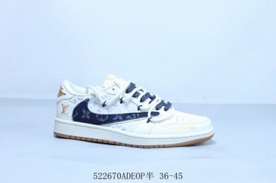 乔丹Air Jordan 1 Low Aj1 乔1低帮复古文化休闲运动篮球鞋倒勾 绑带 货号 Dm6868-110 522670Adeop半 36-45