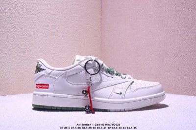 海外爆款限量发售 公司级 Travis Scott X Fragment Design X Jordan Air Jordan 1 Low Og Sp Supr