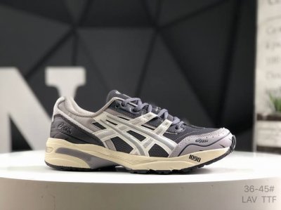 亚瑟士 Asics Gel-1090 亚瑟士复古时尚运动休闲鞋 #原楦原纸版开发#采用复古厚底设计#鞋面采用帆布材质 提供较好的透气性和舒适度#外形上则延续经典