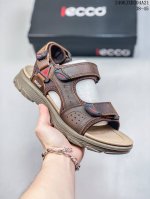 2024夏季新款ecco 爱步鞋 官方明星同款 小红书爆款 百搭休闲款 舒适透气沙滩鞋男士凉鞋 精选头层小牛皮 鞋面走线工整 清晰质感 采用ecco家族工艺 高