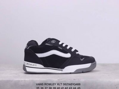 Vans 范斯官方 Rowley Xlt 减震耐磨轻便 复古滑板鞋 面包鞋 男女同款 黑白色35-45 Xm0621Q466
