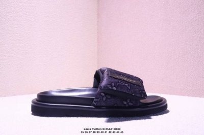 Louis Vuitton 2025 专柜 春夏新款 最高限定 专柜上新 Lv情侣厚底魔术贴拖鞋 明星同款 网红博主推荐 ◆ Lv 原版3D打印老花 ◆ 内里海